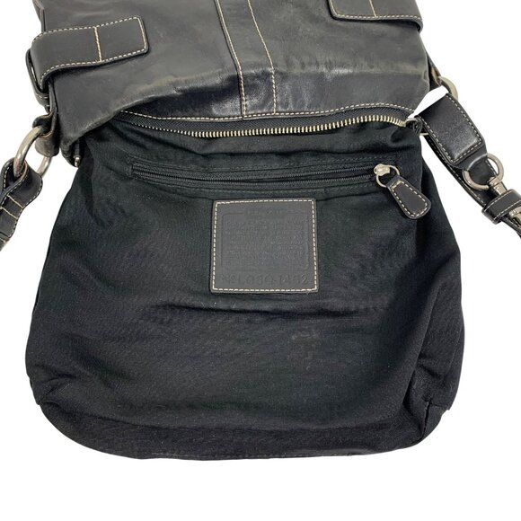 Y2K COACH 1452 Soho Black Leather Convertible Buckle Crossbody Shoulder Bag - Picture 13 of 16